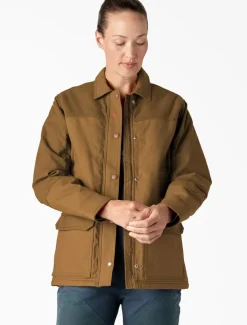 Sale Coated Canvas Chore Jacket Women Work Jackets