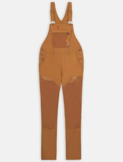 Shop Coated Canvas Double Front Bib Women Work Dungarees & Coveralls