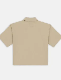 Clearance Cropped Short Sleeve Work Shirt Women Shirts|Work Shirts
