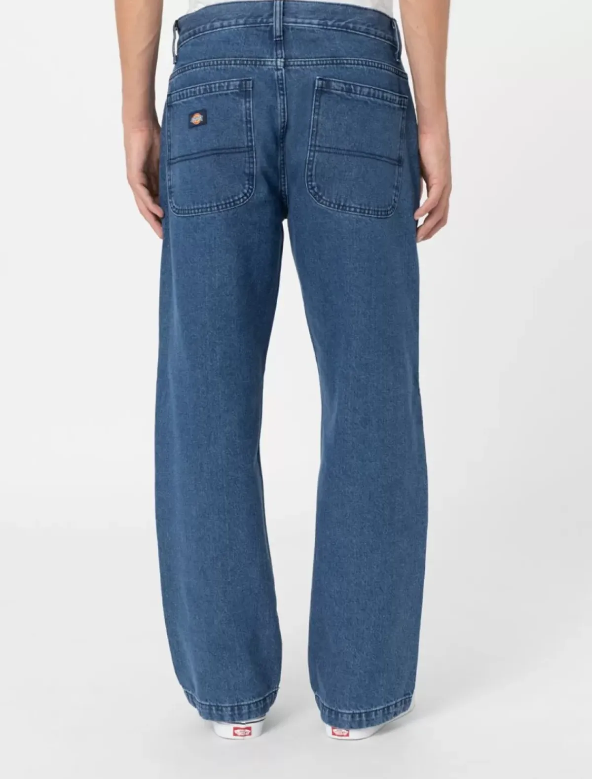 Fashion Double Knee Denim Trousers Denim|Trousers