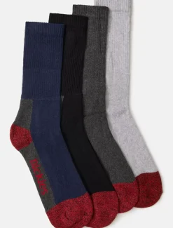 Store Five Pack Cushion Crew Socks Women Work Accessories|Work Accessories