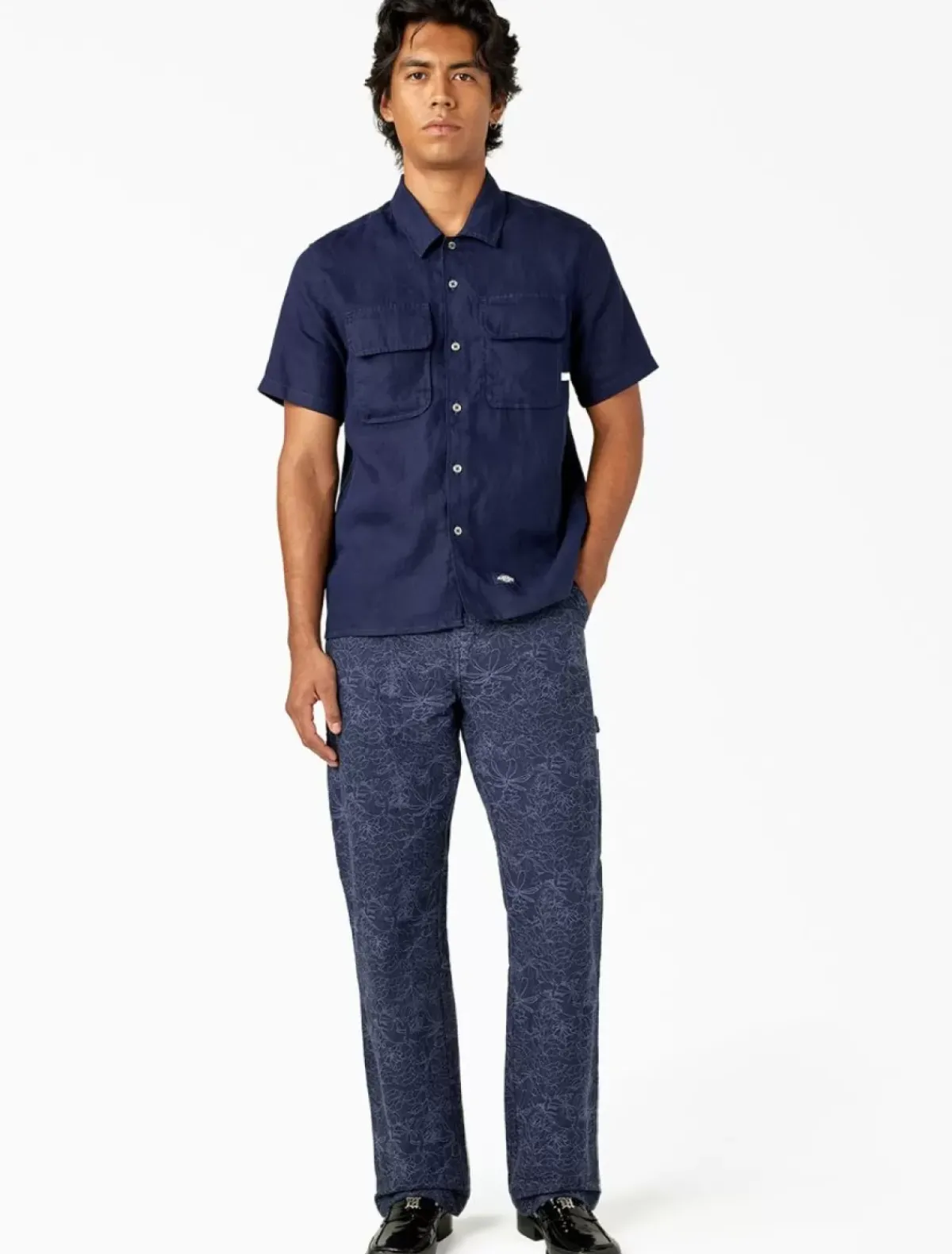 Outlet Linen Short Sleeve Work Shirt Collabs & Collections|Shirts