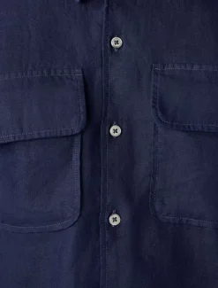 Outlet Linen Short Sleeve Work Shirt Collabs & Collections|Shirts