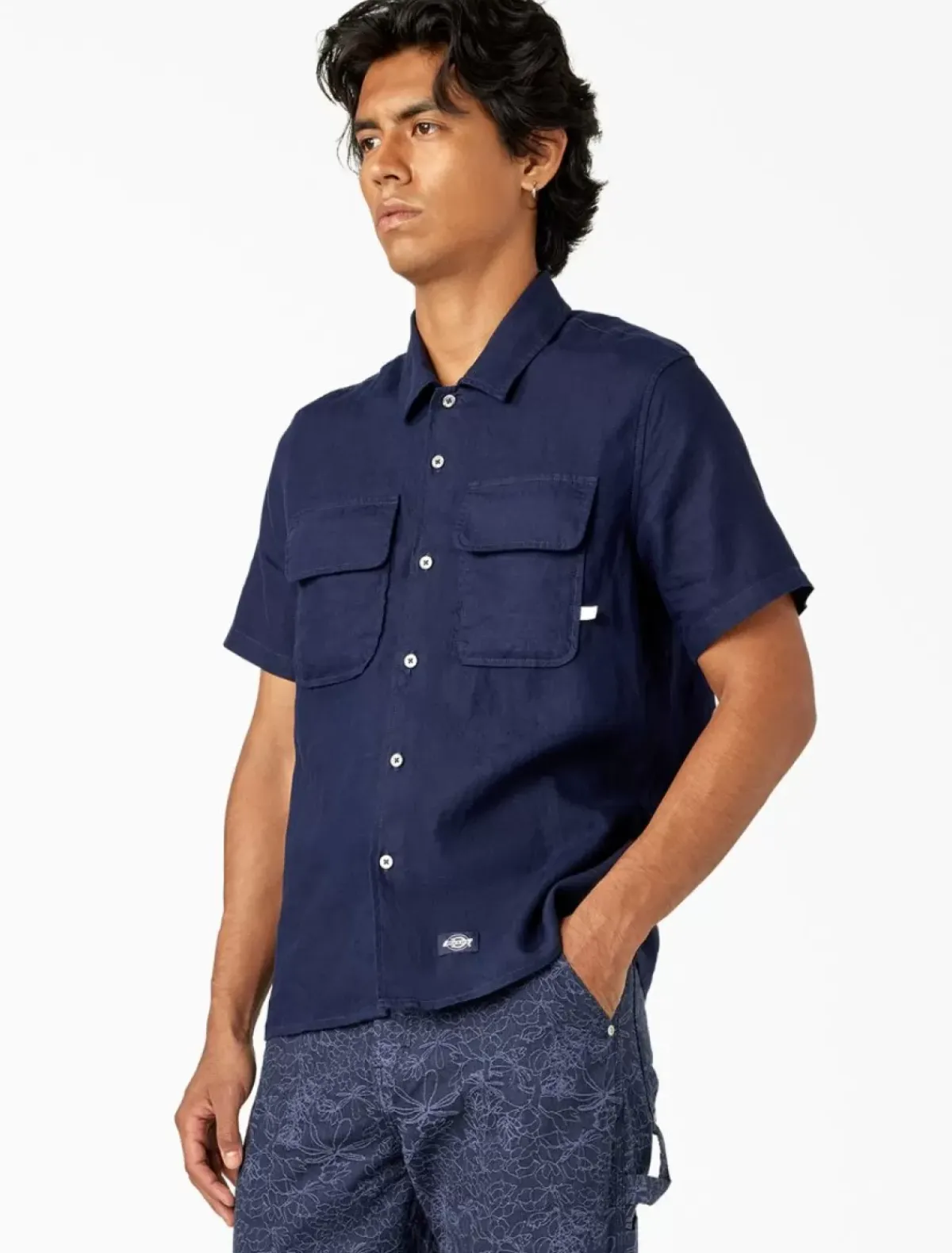 Outlet Linen Short Sleeve Work Shirt Collabs & Collections|Shirts