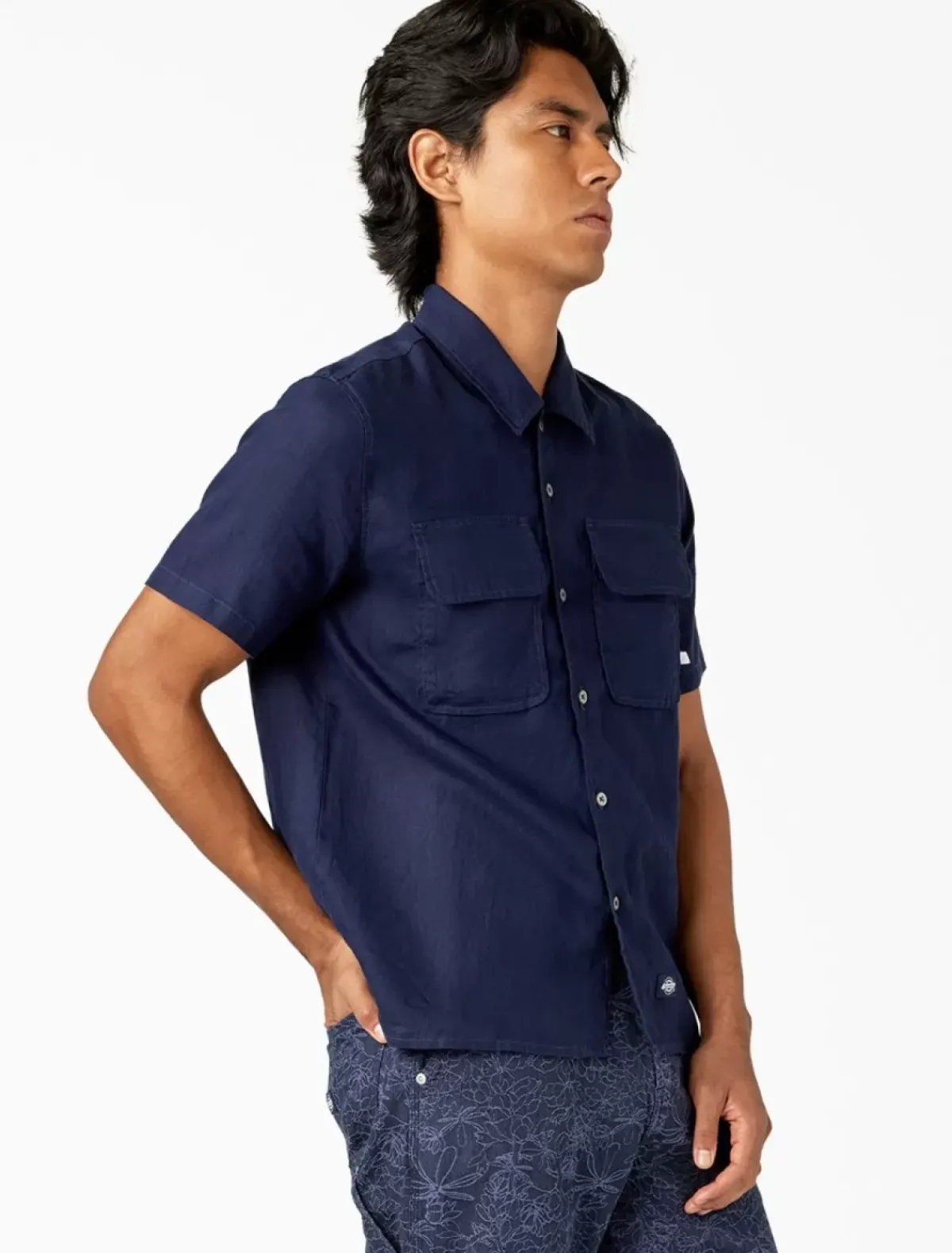 Outlet Linen Short Sleeve Work Shirt Collabs & Collections|Shirts