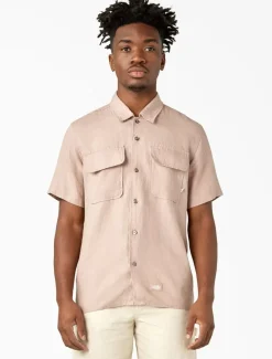 Cheap Linen Short Sleeve Work Shirt Collabs & Collections|Shirts