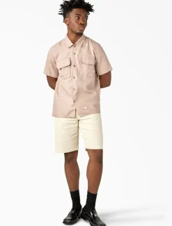 Cheap Linen Short Sleeve Work Shirt Collabs & Collections|Shirts