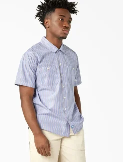 Flash Sale Poplin Short Sleeve Service Shirt Collabs & Collections|Shirts